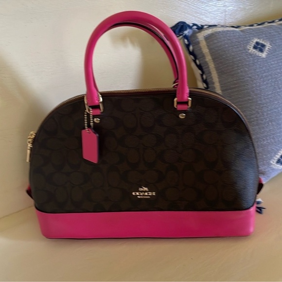Coach Brown and Pink Women's Bag - Picture 1 of 2
